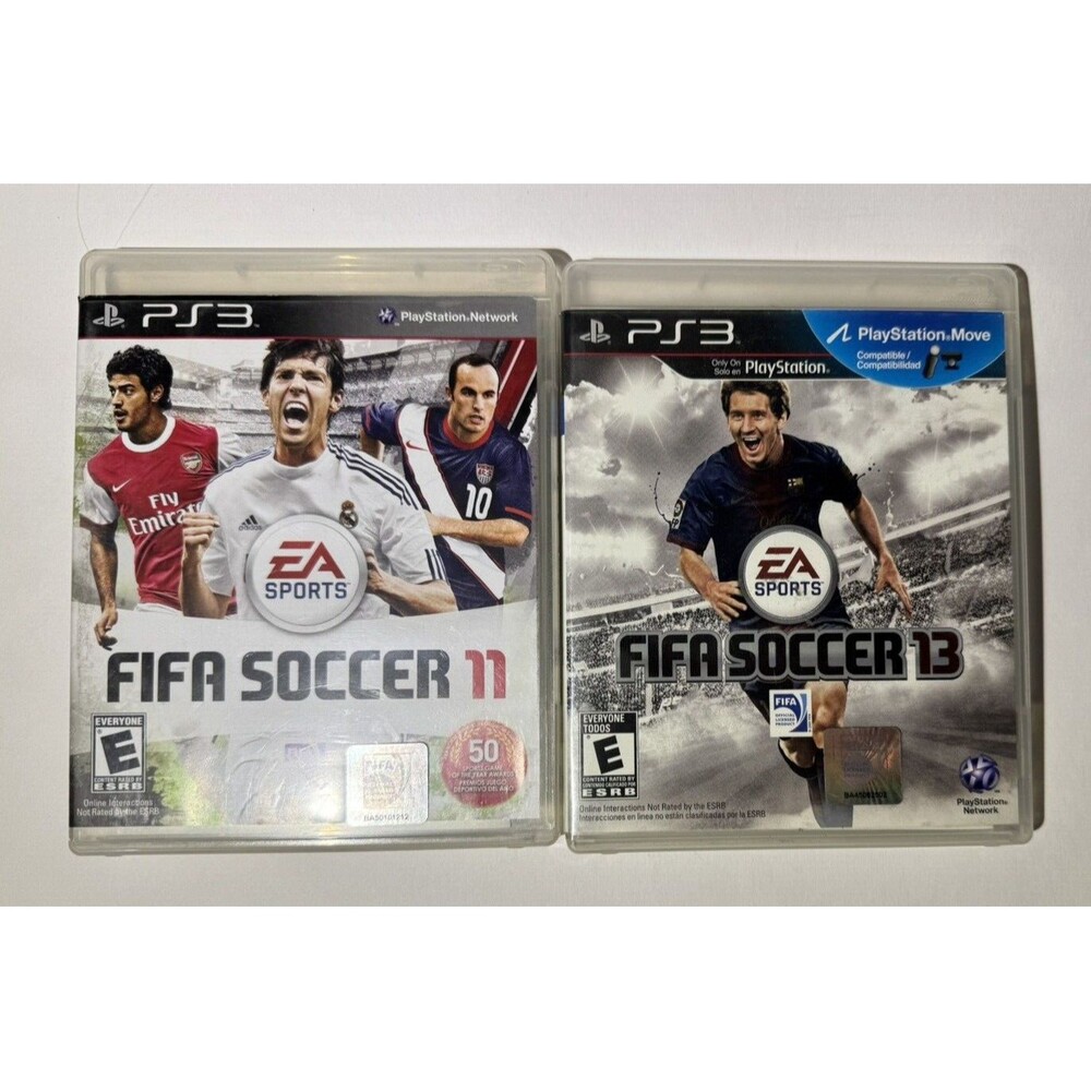 FIFA 11, 13  PS3  LOT of 2 GAMES‎ Playstation 3 Game, with Manuals Soccer